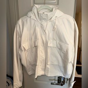 Abercrombie White Raincoat